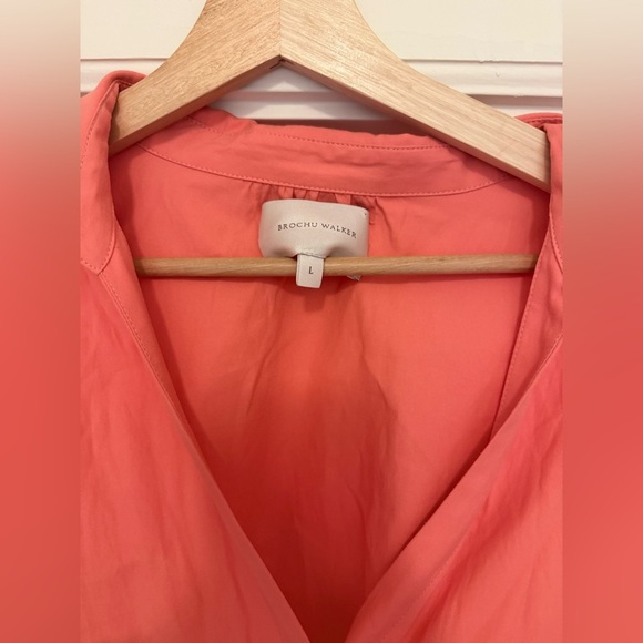 Brochu Walker The Kate Belted Mini Dress in Coral - Picture 4 of 6